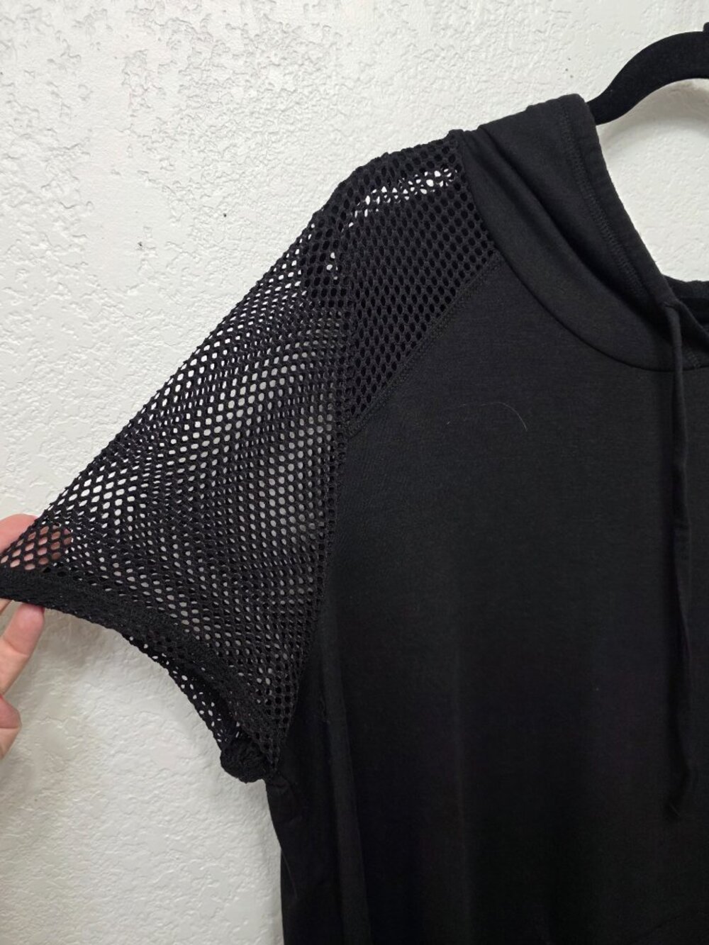Livi Active Lane Bryant Black Mesh Sleeve Hoodie Swim Cover Up – 18/20 - Picture 4 of 10